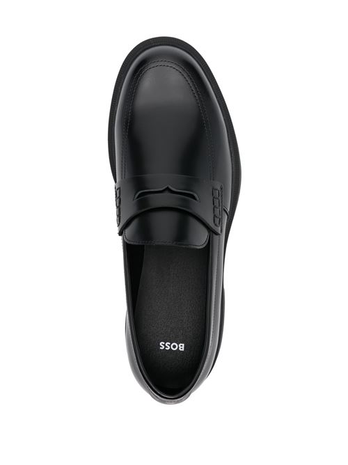 Leather loafers with penny trim BOSS | 50536172 RONNIN_LOAF_BO.001